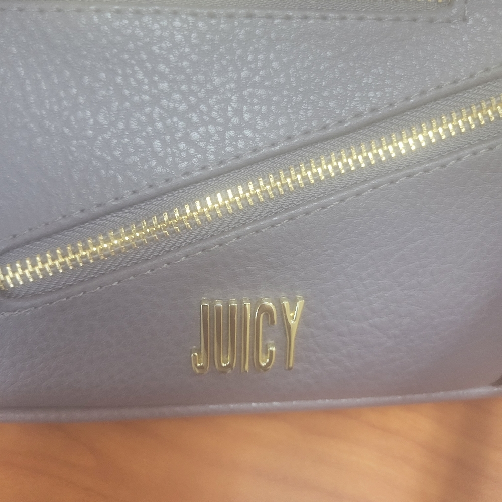 Gray Juicy Crossbody strap purse